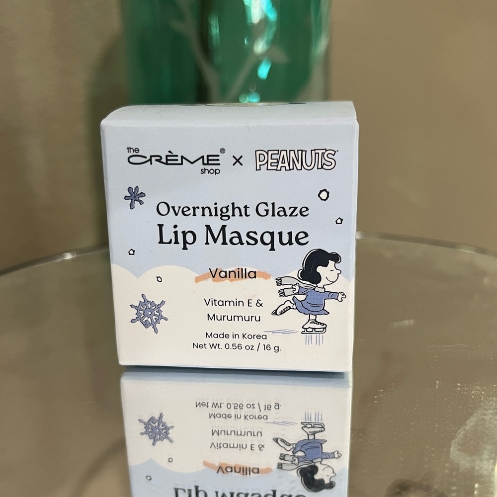 the CRÈME Shop x PEANUTS Vanilla Overnight Glaze Lip Masque, new!
